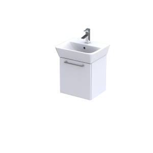 Waschtischunterschrank zu Optima S Handwaschbecken 450 mm, mit 1 Auszug