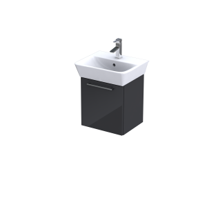 Waschtischunterschrank zu Optima S Handwaschbecken 450 mm, mit 1 Auszug